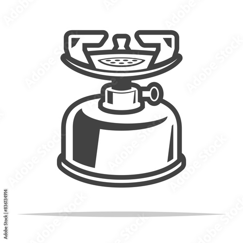 Portable gas stove icon transparent vector isolated
