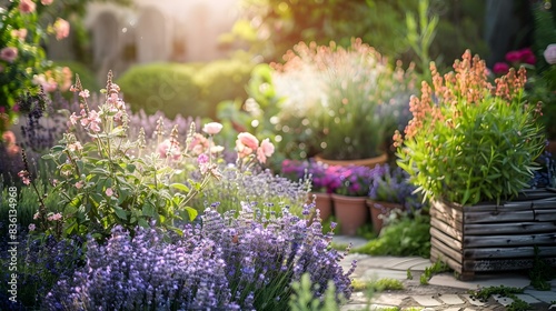 A garden filled with aromatic image