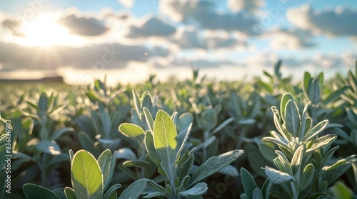 a sage field rows of soft pic