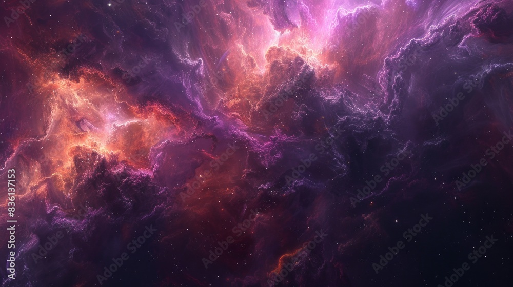 Stunning space wallpaper in shades of dark and light violet, emphasizing richly colored skies and realistic textures, capturing the vastness of the cosmos. AI Generative Stunning space wallpaper in shades of dark and light violet, emphasizing richly colored skies and realistic textures, capturing the vastness of the cosmos. AI Generative