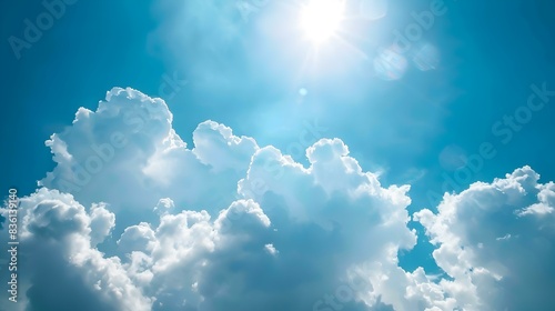 a cloudy sky on a sunny day pic