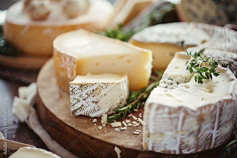 Close up of a cheese board Close up of a cheese board