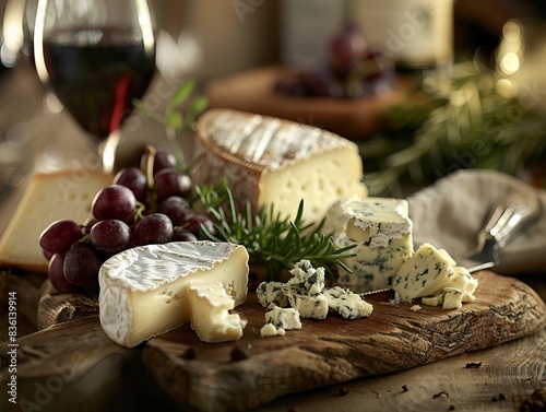 Close up of a cheese board