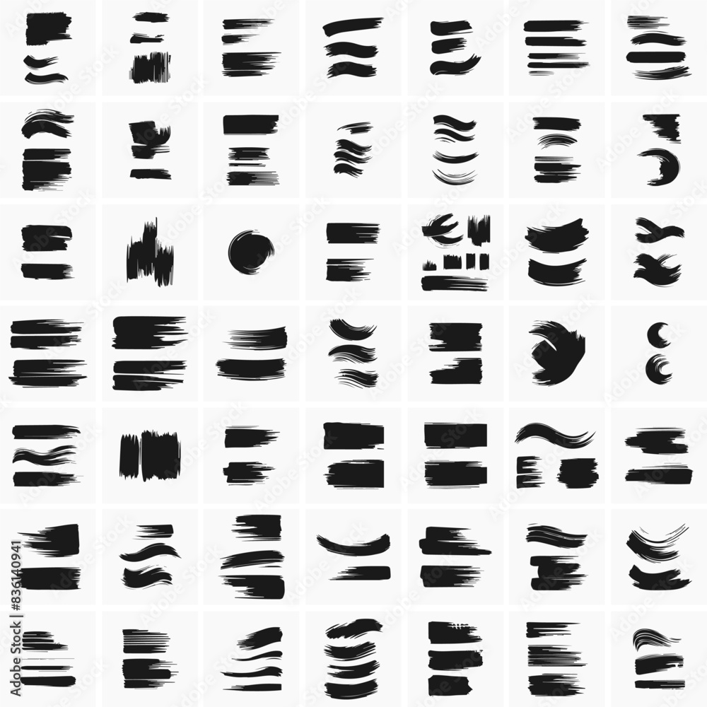Brush strokes texture. Black Brush strokes isolated on white background. Brush strokes grunge background Brush strokes texture. Black Brush strokes isolated on white background. Brush strokes grunge background