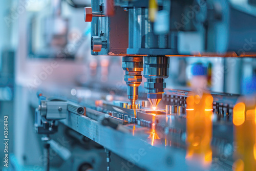 Plastic Injection Molding Machine Operating in Advanced Manufacturing Facility