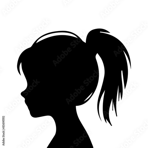 Hair Style Woman Silhouette Illustration