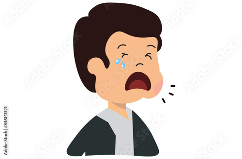 Angioedema is a rapid swelling of the deeper layers of the skin, often triggered by allergies. swelling around the face. It can be life-threatening if untreated. Vector