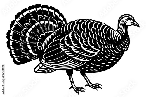 turkey silhouette vector illustration