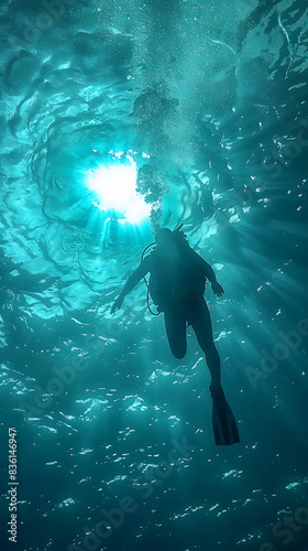 scuba diver in the deep sea © ConsumerInsights