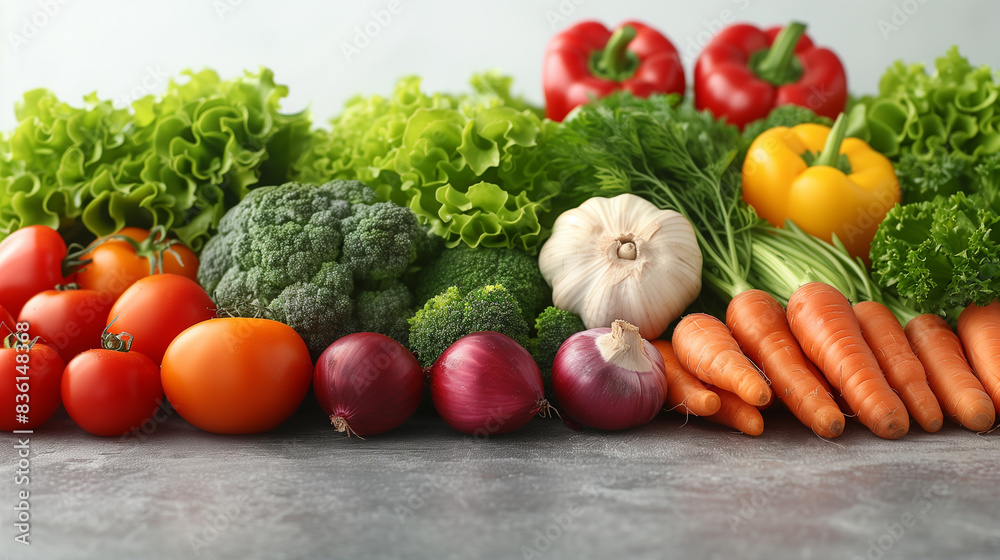Assorted raw organic vegetables. Assorted raw organic vegetables.
