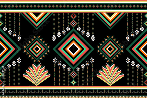 Vintage color tribal Navajo pattern seamless.