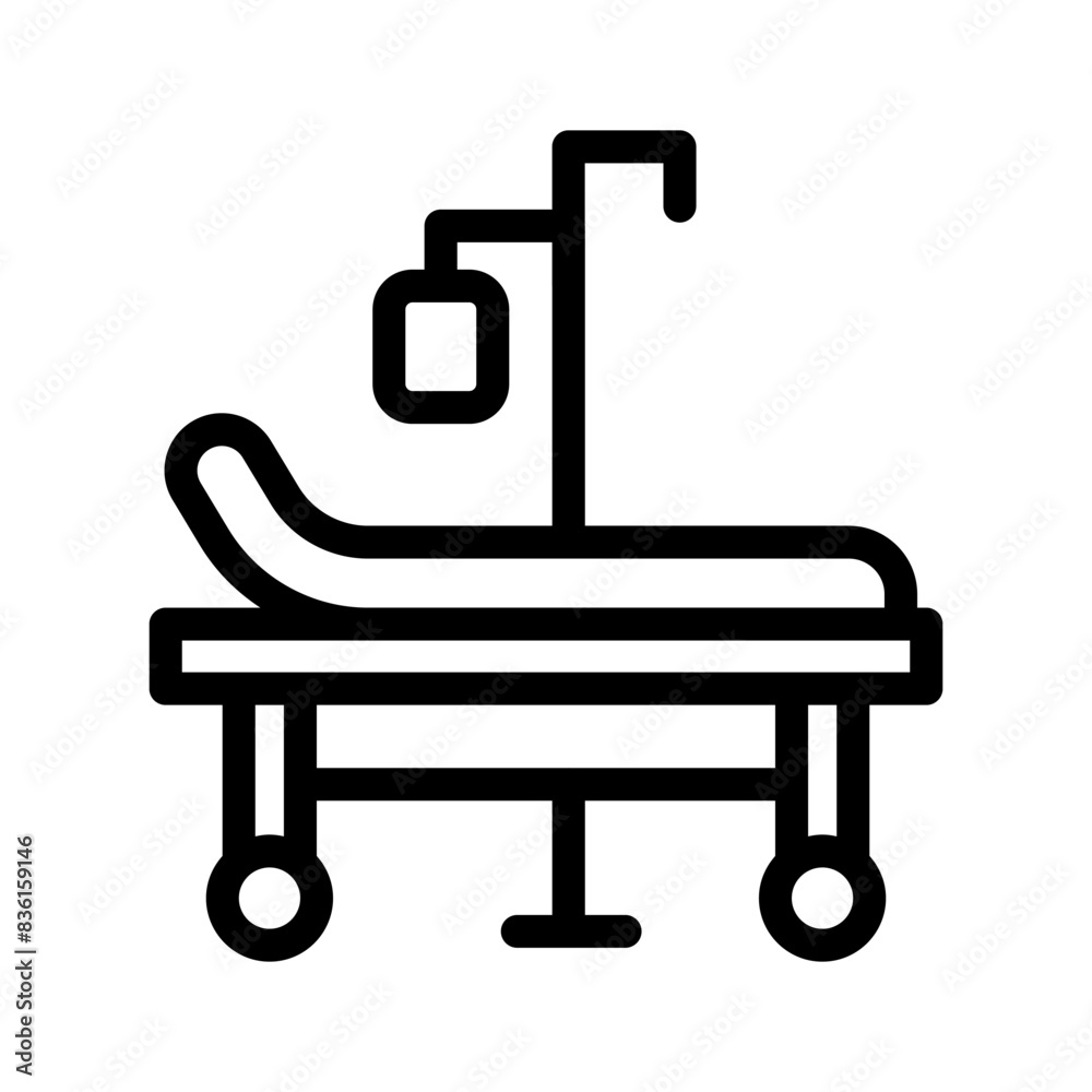 15 hospital bed line icon illustration vector graphic 15 hospital bed line icon illustration vector graphic