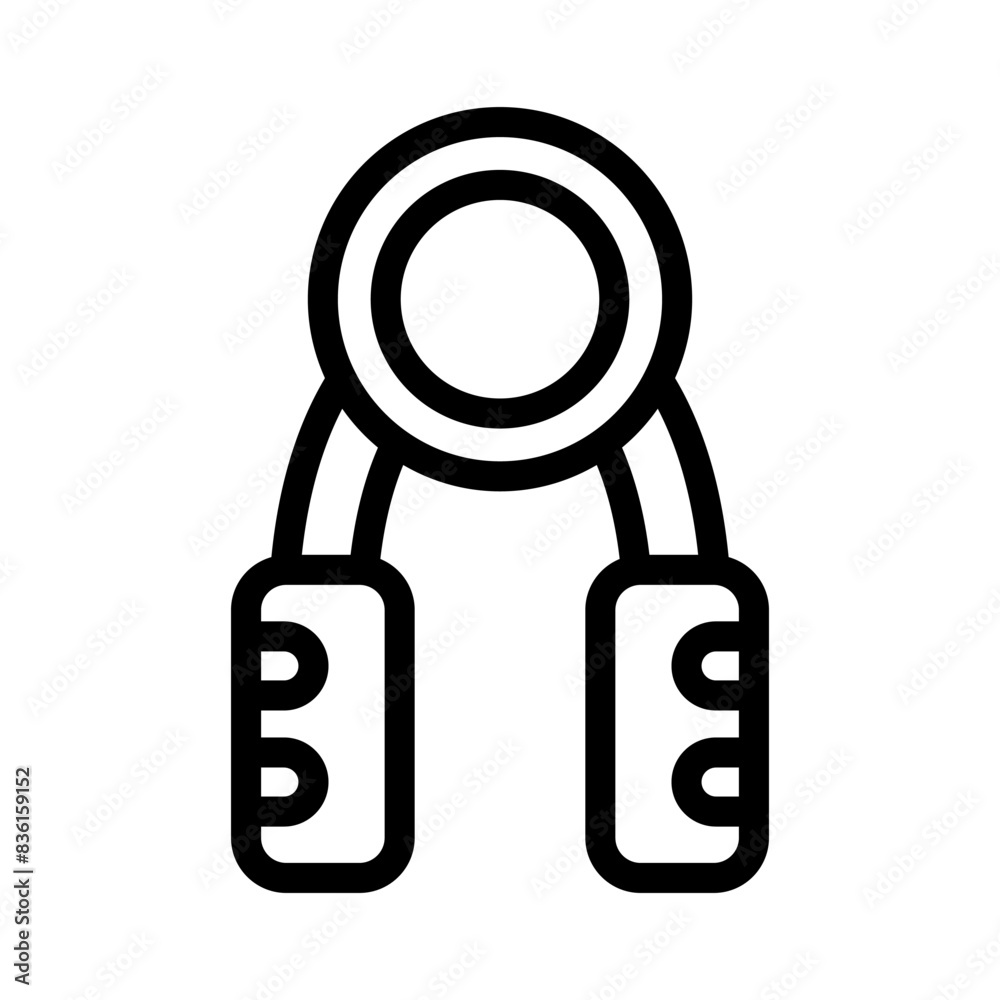 18 hand grip line icon illustration vector graphic
