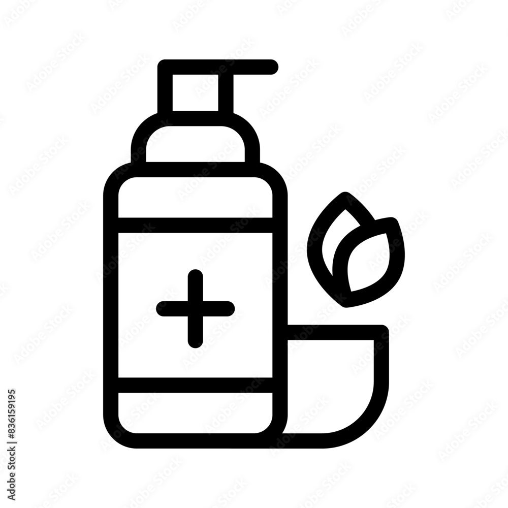 Obraz premium 21 cloretil line icon illustration vector graphic