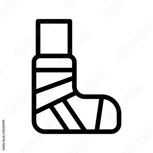 11 leg sling line icon illustration vector graphic