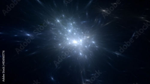 epische intergalaktische funkelnde Sterne im Universum, Kosmos, Astronomie, Sci-Fiction, Wissenschaft, Sterne, Galaxie, Nebel, Weltall
 photo