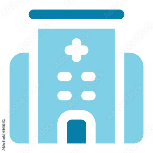 hospital icon for illustration