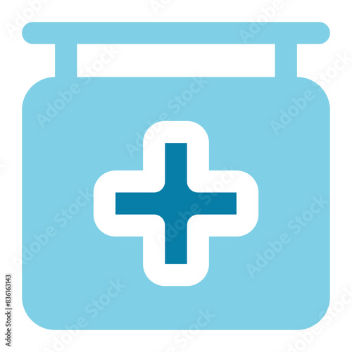 hospital icon for illustration