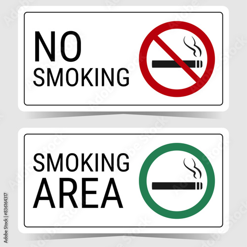 No Smoking and Smoking Area signs Free Download No Smoking and Smoking Area signs - GFXLoad