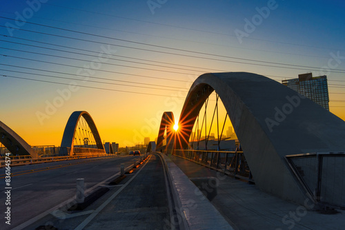 6th Street Bridge at Sunset, Los Angeles photo