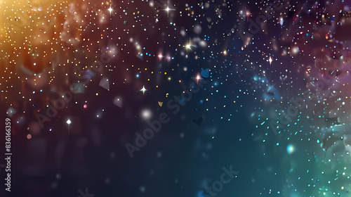 light abstract background with glimmering stars