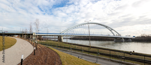 The Appolo Arch Bridge in Bratislava