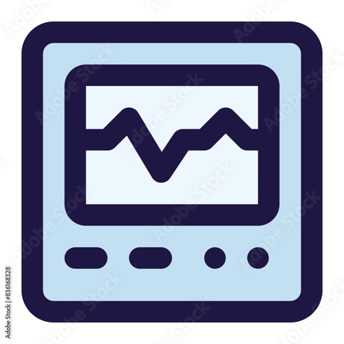 cardiogram icon for illustration