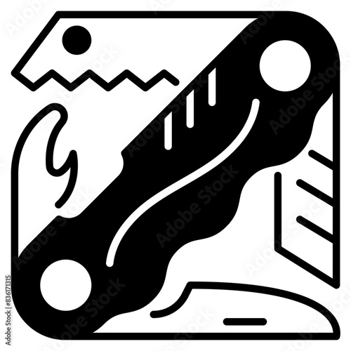 pocket knife icon illustration