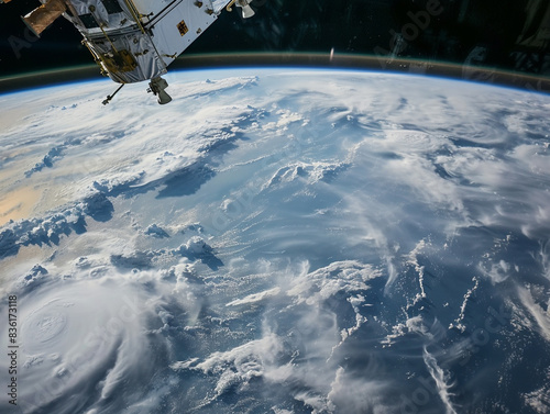 earth view from space station