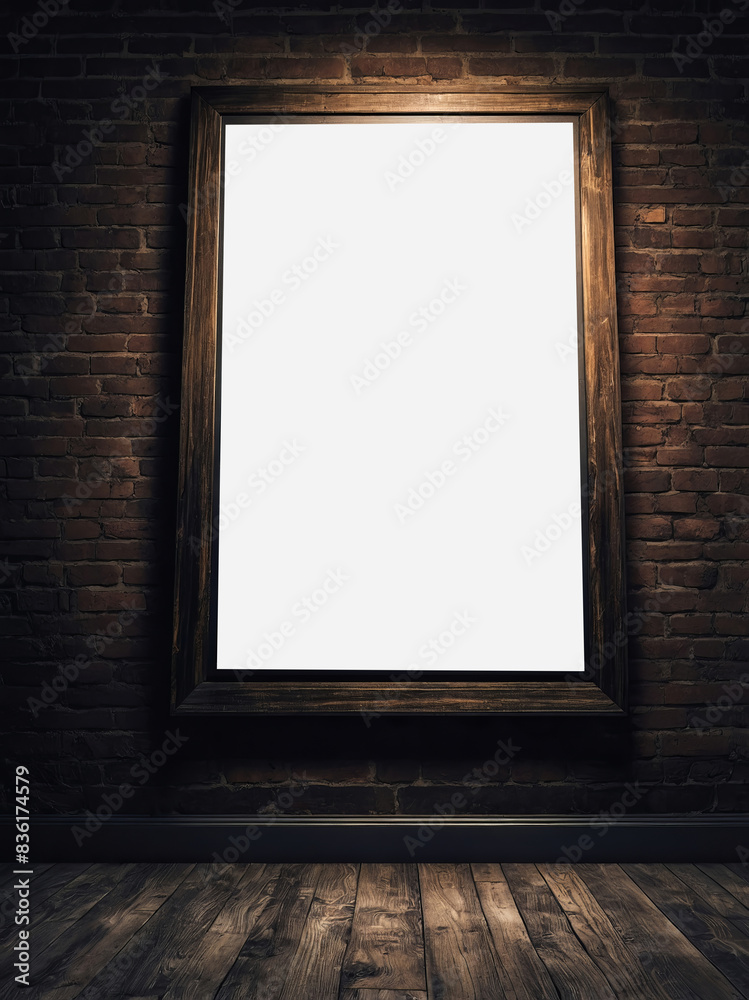 Poster advertisement empty mockup with aesthetic design Poster advertisement empty mockup with aesthetic design