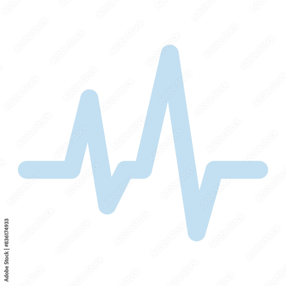 cardiogram icon for illustration