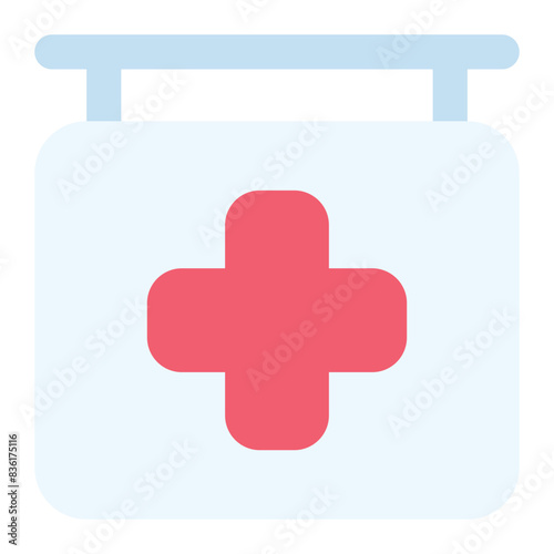 hospital icon for illustration