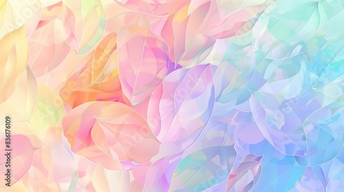 Abstract pastel gradient background with soft, fluid shapes creating a dreamy, colorful, and ethereal visual effect.