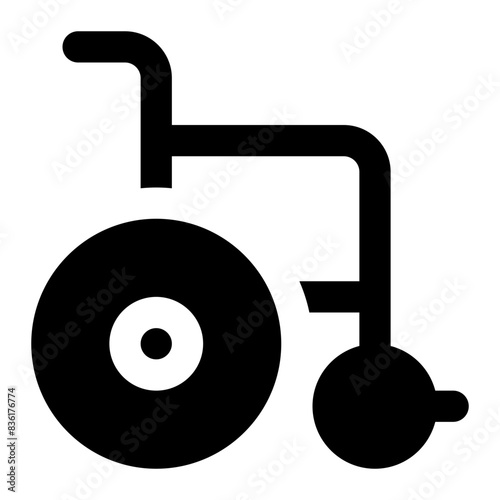 wheel chair icon for illustration