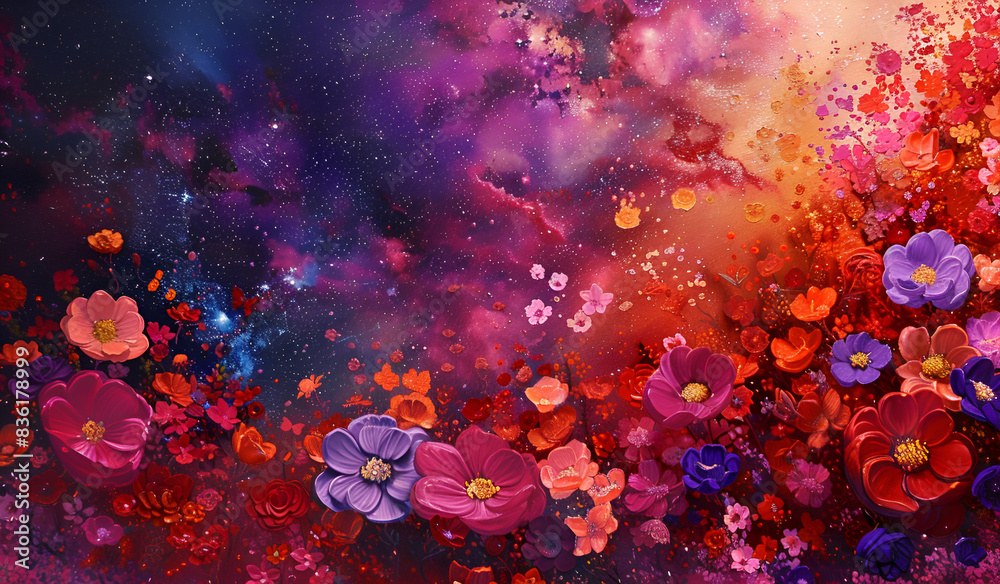 flowers of the cosmos background