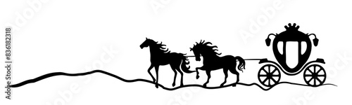 cinderella carriage silhouette	
