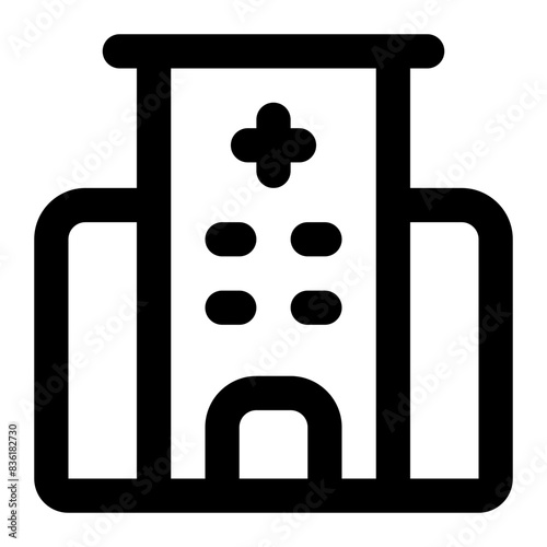 hospital icon for illustration