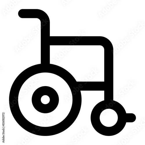 wheel chair icon for illustration