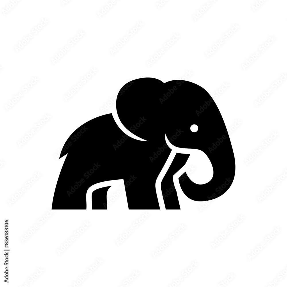 Elephant Logo. African indian Wildlife Elephant Logo Icon Vector Illustration design Elephant Logo. African indian Wildlife Elephant Logo Icon Vector Illustration design