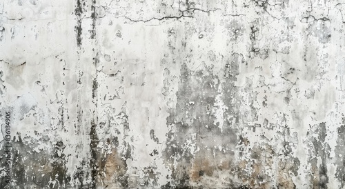 Abstract white grunge concrete wall background texture