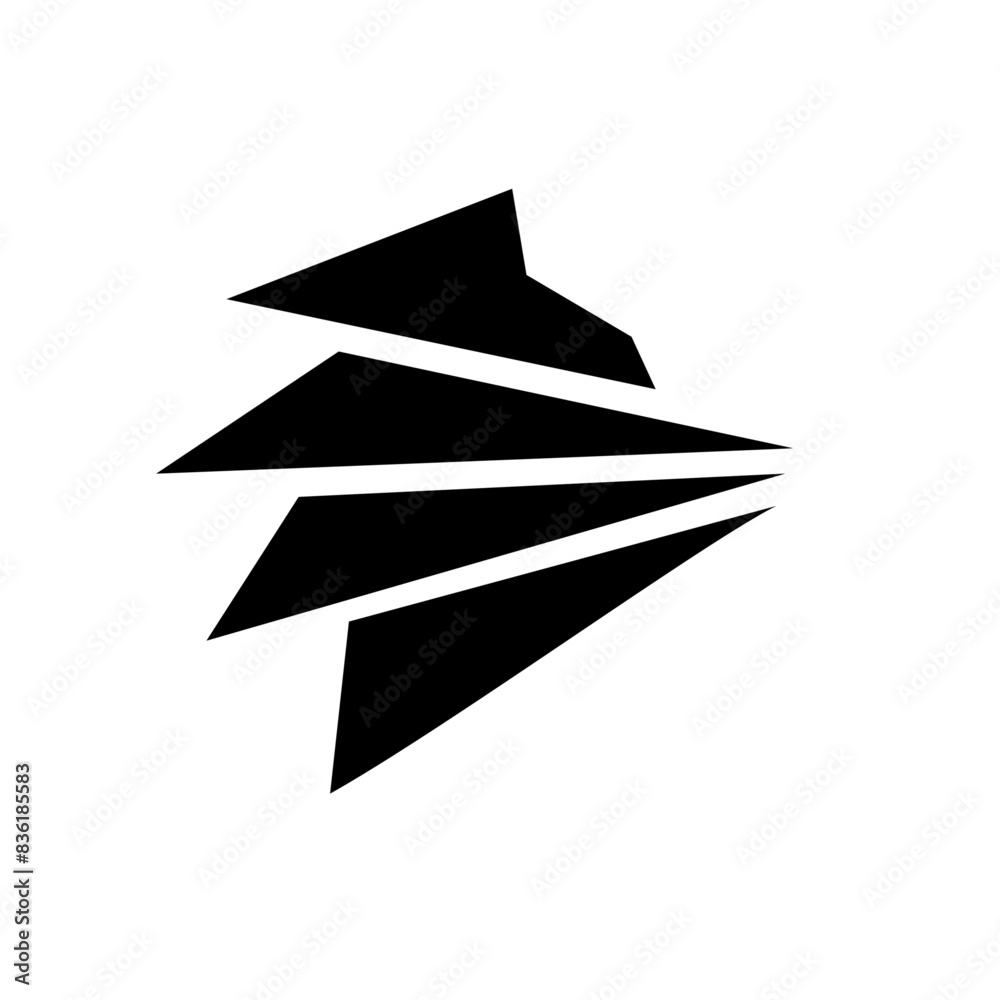 Wolf silhouette logo icon. Howling predator sign. Wild canine animal symbol design Wolf silhouette logo icon. Howling predator sign. Wild canine animal symbol design