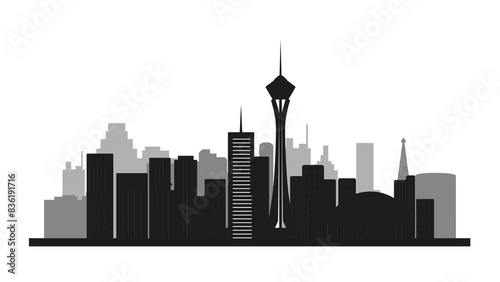 vector modern city skyline concept