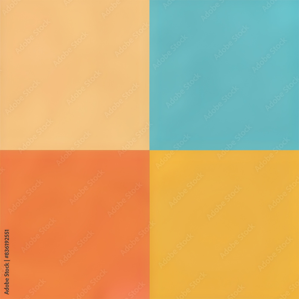 Fototapeta premium paper texture background yellow and orange square with a blue square
