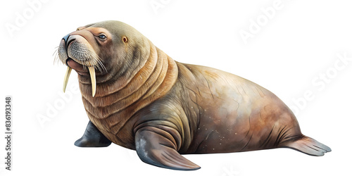walrus on transparent background