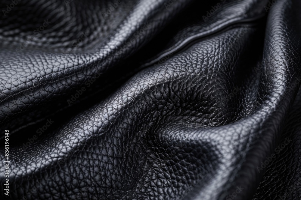 Black leather texture background Black leather texture background