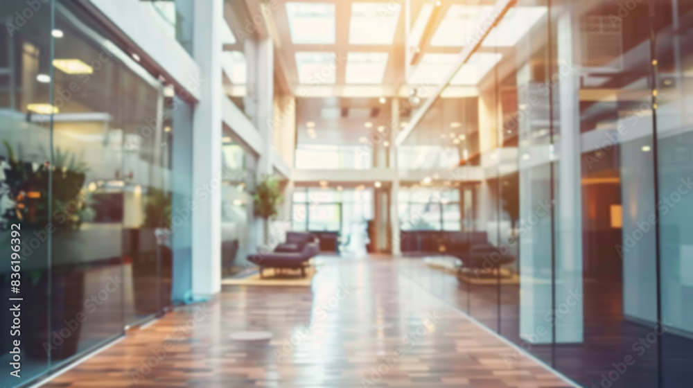 Modern office building interior with blurred background. Bright and spacious modern office building interior with blurred background, ideal for business and architecture designs. Modern office building interior with blurred background. Bright and spacious modern office building interior with blurred background, ideal for business and architecture designs.