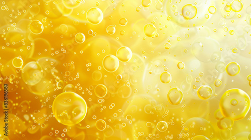 Bubbles circle dots yellow background