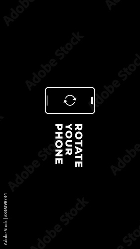 Rotate your phone animation