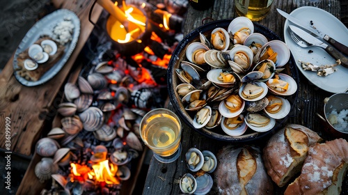 New England Clam Bake,clam soup