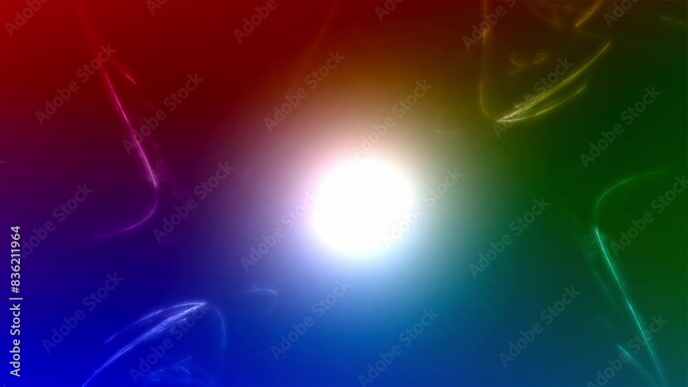 Futuristischer animierter Lichteffekt in hell leuchtender Energiestruktur. Geschwindigkeitseffekt. Abstrakte leuchtende Lichtlinien, bewegte Energiestrahlen, innovativ

